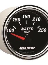 AutoMeter GAUGE; WATER TEMP; 2 1/16in.; 250deg.F; ELEC; DESIGNER BLACK II                                     - 1238 - Image 4