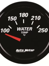 AutoMeter GAUGE; WATER TEMP; 2 1/16in.; 250deg.F; ELEC; DESIGNER BLACK II                                     - 1238 - Image 3