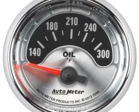 AutoMeter GAUGE; OIL TEMP; 2 1/16in.; 300deg.F; ELEC; AMERICAN MUSCLE