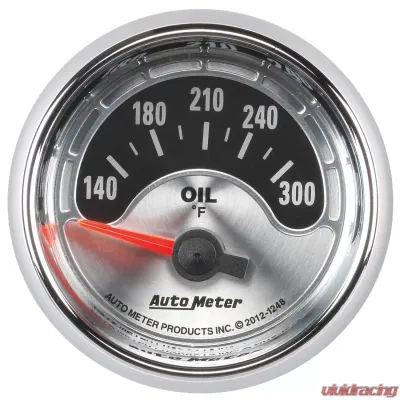 AutoMeter GAUGE; OIL TEMP; 2 1/16in.; 300deg.F; ELEC; AMERICAN MUSCLE - 1248
