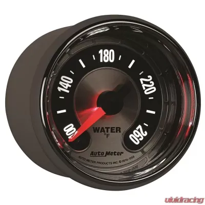 AutoMeter GAUGE; WATER TEMP; 2 1/16in.; 260deg.F; DIGITAL STEPPER MOTOR; AMERICAN MUSCLE - 1255