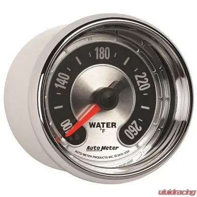 AutoMeter GAUGE; WATER TEMP; 2 1/16in.; 260deg.F; DIGITAL STEPPER MOTOR; AMERICAN MUSCLE - 1255