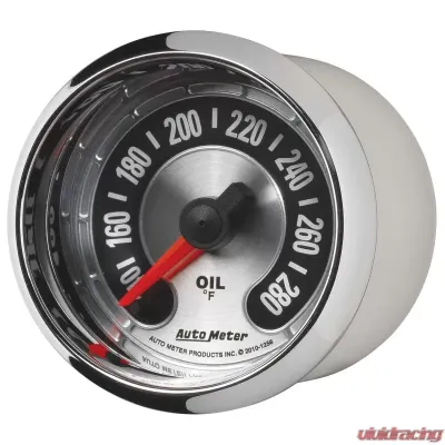 AutoMeter GAUGE; OIL TEMP; 2 1/16in.; 280deg.F; DIGITAL STEPPER MOTOR; AMERICAN MUSCLE - 1256