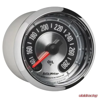AutoMeter GAUGE; OIL TEMP; 2 1/16in.; 280deg.F; DIGITAL STEPPER MOTOR; AMERICAN MUSCLE - 1256