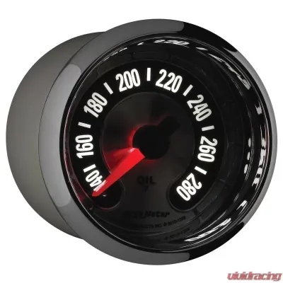 AutoMeter GAUGE; OIL TEMP; 2 1/16in.; 280deg.F; DIGITAL STEPPER MOTOR; AMERICAN MUSCLE - 1256