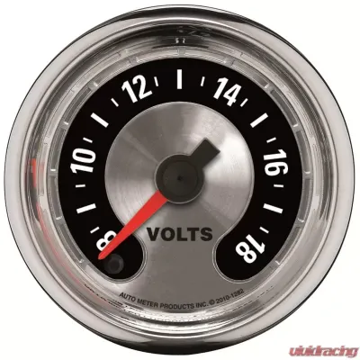 AutoMeter GAUGE; VOLTMETER; 2 1/16in.; 18V; DIGITAL STEPPER MOTOR; AMERICAN MUSCLE - 1282