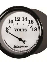 AutoMeter GAUGE; VOLTMETER; 2 1/16in.; 18V; ELEC; OLD TYME WHITE II                                     - 1292 - Image 3
