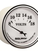 AutoMeter GAUGE; VOLTMETER; 2 1/16in.; 18V; ELEC; OLD TYME WHITE II                                     - 1292 - Image 5