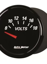 AutoMeter GAUGE; VOLTMETER; 2 1/16in.; 18V; ELEC; DESIGNER BLACK II                                     - 1293 - Image 3
