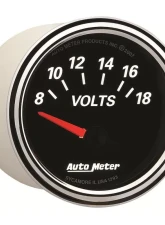 AutoMeter GAUGE; VOLTMETER; 2 1/16in.; 18V; ELEC; DESIGNER BLACK II                                     - 1293 - Image 5
