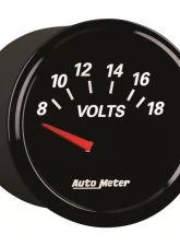 AutoMeter GAUGE; VOLTMETER; 2 1/16in.; 18V; ELEC; DESIGNER BLACK II                                     - 1293 - Image 6