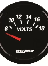 AutoMeter GAUGE; VOLTMETER; 2 1/16in.; 18V; ELEC; DESIGNER BLACK II                                     - 1293 - Image 4