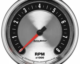 AutoMeter GAUGE; TACHOMETER; 5in.; 8K RPM; IN-DASH; AMERICAN MUSCLE