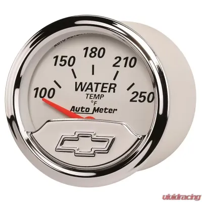 AutoMeter GAUGE; WATER TEMP; 2 1/16in.; 250deg.F; ELEC; CHEVROLET HERITAGE BOWTIE - 1337-00408