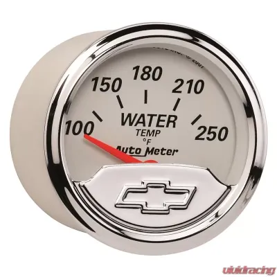 AutoMeter GAUGE; WATER TEMP; 2 1/16in.; 250deg.F; ELEC; CHEVROLET HERITAGE BOWTIE - 1337-00408