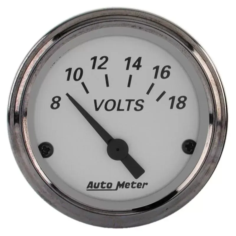 AutoMeter GAUGE; VOLTMETER; 2 1/16in.; 18V; ELEC; AMERICAN PLATINUM - 1992