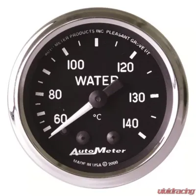 AutoMeter GAUGE; WATER TEMP; 2 1/16in.; 60-140deg.C; MECHANICAL; COBRA - 201007