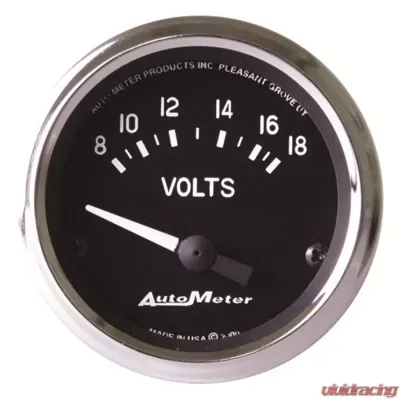 AutoMeter GAUGE; VOLTMETER; 2 1/16in.; 18V; ELECTRIC; COBRA - 201009