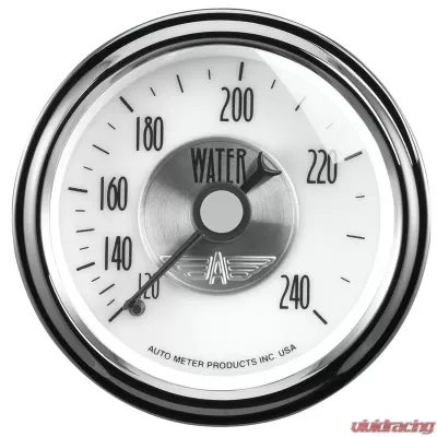 AutoMeter GAUGE; WATER TEMP; 2 1/16in.; 240deg.F; MECH; PRESTIGE PEARL - 2031