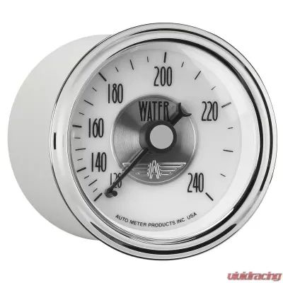 AutoMeter GAUGE; WATER TEMP; 2 1/16in.; 240deg.F; MECH; PRESTIGE PEARL - 2031