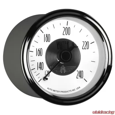 AutoMeter GAUGE; WATER TEMP; 2 1/16in.; 240deg.F; MECH; PRESTIGE PEARL - 2031