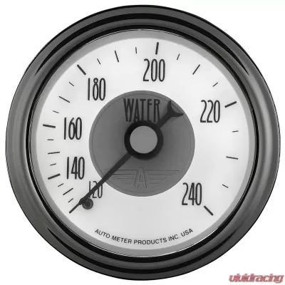 AutoMeter GAUGE; WATER TEMP; 2 1/16in.; 240deg.F; MECH; PRESTIGE PEARL - 2031