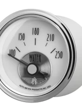 AutoMeter GAUGE; WATER TEMP; 2 1/16in.; 250deg.F; ELEC; PRESTIGE PEARL                                     - 2039 - Image 2