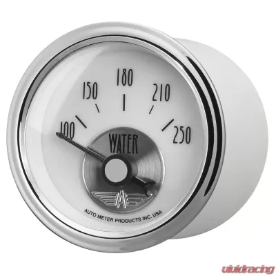 AutoMeter GAUGE; WATER TEMP; 2 1/16in.; 250deg.F; ELEC; PRESTIGE PEARL - 2039