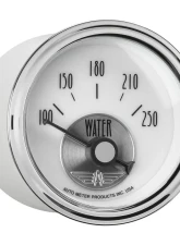 AutoMeter GAUGE; WATER TEMP; 2 1/16in.; 250deg.F; ELEC; PRESTIGE PEARL                                     - 2039 - Image 5