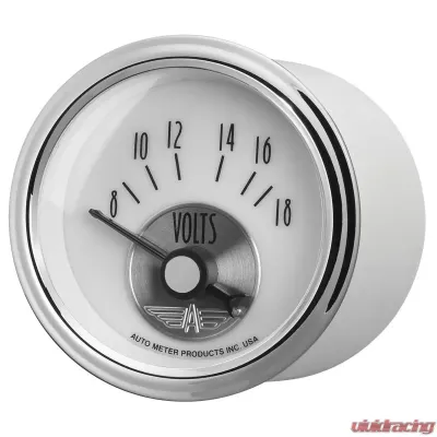 AutoMeter GAUGE; VOLTMETER; 2 1/16in.; 18V; ELEC; PRESTIGE PEARL - 2094