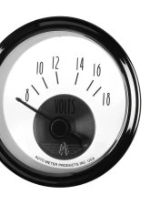 AutoMeter GAUGE; VOLTMETER; 2 1/16in.; 18V; ELEC; PRESTIGE PEARL                                     - 2094 - Image 3