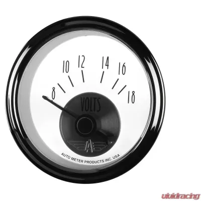 AutoMeter GAUGE; VOLTMETER; 2 1/16in.; 18V; ELEC; PRESTIGE PEARL - 2094