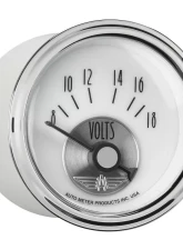 AutoMeter GAUGE; VOLTMETER; 2 1/16in.; 18V; ELEC; PRESTIGE PEARL                                     - 2094 - Image 5