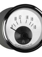 AutoMeter GAUGE; VOLTMETER; 2 1/16in.; 18V; ELEC; PRESTIGE PEARL                                     - 2094 - Image 6