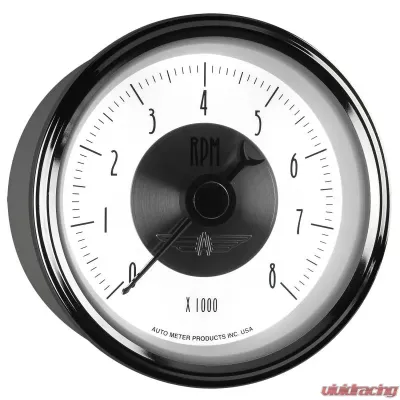 AutoMeter GAUGE; TACHOMETER; 3 3/8in.; 8K RPM; IN-DASH; PRESTIGE PEARL - 2098