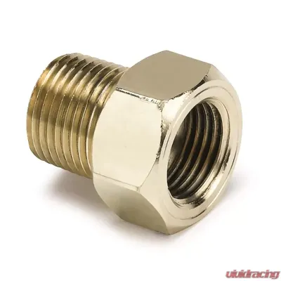 AutoMeter FITTING; ADAPTER; 3/8in. NPT MALE; BRASS; FOR MECH. TEMP. GAUGE - 2263