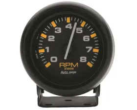 AutoMeter GAUGE; TACHOMETER; 2 3/4in.; 8K RPM; PEDESTAL; BLK DIAL BLK CASE; AUTOGAGE