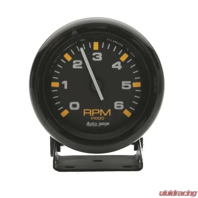 AutoMeter GAUGE; TACHOMETER; 2 3/4in.; 6K RPM; PEDESTAL; BLK DIAL BLK CASE; AUTOGAGE - 2306