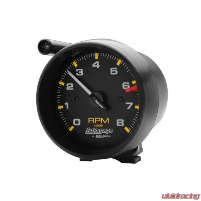 AutoMeter GAUGE; TACH; 3 3/4in.; 8K RPM; PEDESTAL W/EXT SHIFT LIGHT; BLK DIAL BLK CASE; AG - 2309