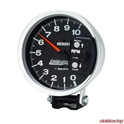 AutoMeter GAUGE; TACHOMETER; 5in.; 10K RPM; PEDESTAL W/PEAK MEMORY; BLACK; AUTO GAGE - 233902