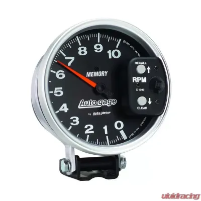 AutoMeter GAUGE; TACHOMETER; 5in.; 10K RPM; PEDESTAL W/PEAK MEMORY; BLACK; AUTO GAGE - 233902