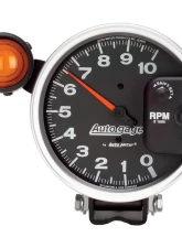 AutoMeter GAUGE; TACHOMETER; 5in.; 10K RPM; PEDESTAL W/EXT. SHIFT-LITE; BLACK; AUTO GAGE                                     - 233904 - Image 3