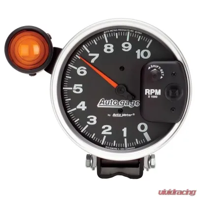 AutoMeter GAUGE; TACHOMETER; 5in.; 10K RPM; PEDESTAL W/EXT. SHIFT-LITE; BLACK; AUTO GAGE - 233904