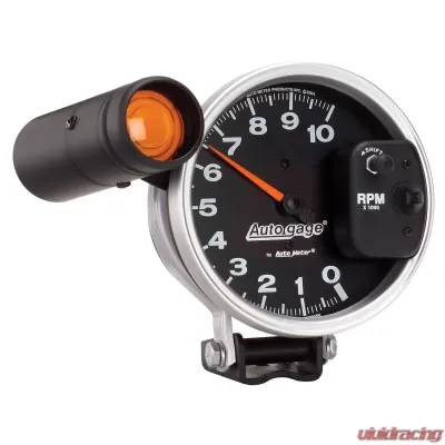 AutoMeter GAUGE; TACHOMETER; 5in.; 10K RPM; PEDESTAL W/EXT. SHIFT-LITE; BLACK; AUTO GAGE - 233904