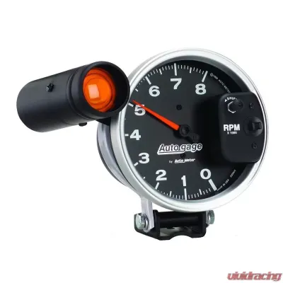 AutoMeter GAUGE; TACHOMETER; 5in.; 8K RPM; PEDESTAL W/EXT. SHIFT-LITE; BLACK; AUTO GAGE - 233905