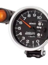 AutoMeter GAUGE; TACH; 5in.; 10K RPM; PEDESTAL W/EXT. SHIFT-LITE/MEM; BLACK; AUTO GAGE                                     - 233906 - Image 2