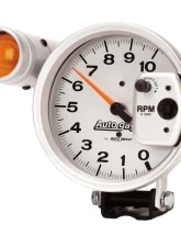 AutoMeter GAUGE; TACHOMETER; 5in.; 10K RPM; PEDESTAL W/EXT. SHIFT-LITE; SILVER; AUTO GAGE                                     - 233911 - Image 2