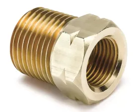 AutoMeter FITTING; ADAPTER; 1/2in. NPT MALE; BRASS; FOR AUTO GAGE MECH. TEMP.