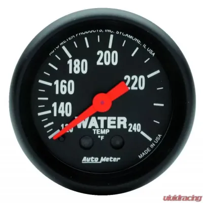 AutoMeter GAUGE; WATER TEMP; 2 1/16in.; 120-240deg.F; MECHANICAL; Z-SERIES - 2607