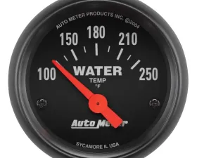 AutoMeter GAUGE; WATER TEMP; 2 1/16in.; 100-250deg.F; ELECTRIC; Z-SERIES